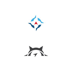 Compass Logo Template vector icon