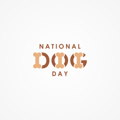 National Dog Day Vector Design Illustration For Celebrate Moment