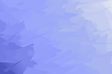 Fototapeta premium Geometric abstract background in blue color. Simple pattern triangles flat lay banner