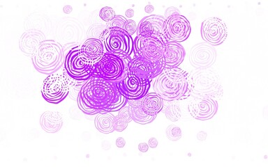 Light Pink vector abstract design with roses.