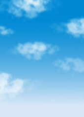 雲と空 夏空 背景素材 イラスト ベクター