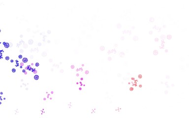 Light Blue, Red vector abstract pattern with flowers, roses.