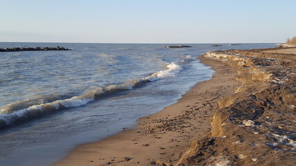 beach in the morning