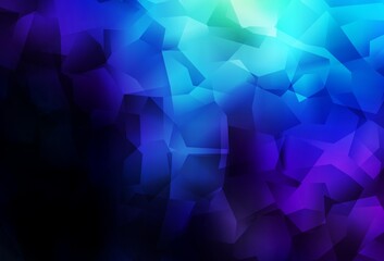 Fototapeta premium Dark BLUE vector abstract polygonal background.