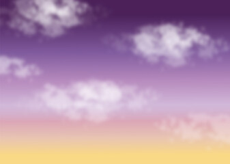 雲と空 ハロウィンイメージ 背景素材 イラスト ベクター