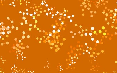 Light Brown vector background with forms of artificial intelligence.