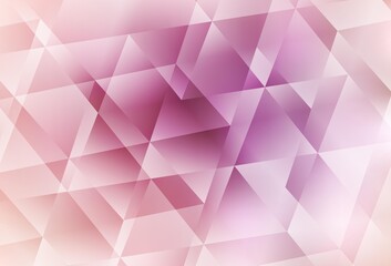 Obraz premium Light Pink vector shining triangular backdrop.