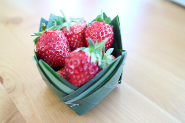 Strawberries in Krathong