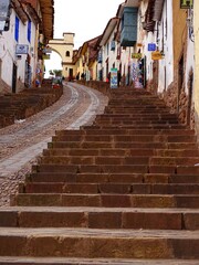 South America, Peru, City of Cusco in the middle of the Andes