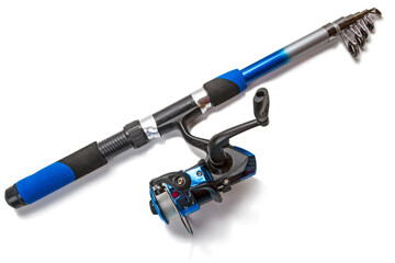 Foldable spinning rod with reel