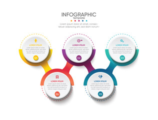 Presentation business abstract background infographic template