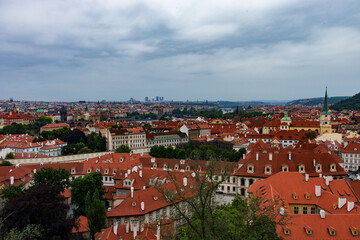 Fototapeta na wymiar View of Prague capital city of Czech Republic