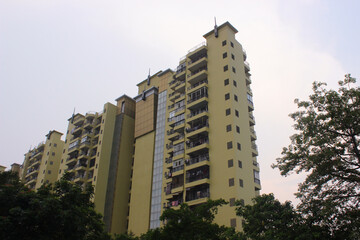 A picture of building with selected focus