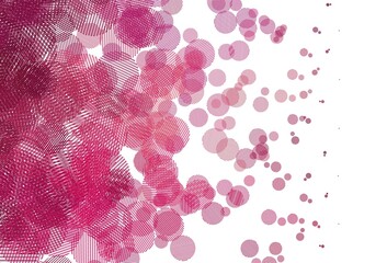 Light Pink vector pattern with spheres.