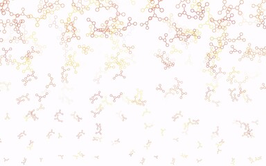 Light Red vector backdrop with artificial intelligence data.