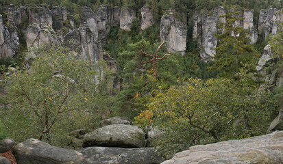 Prachov rocks in Czech republic,Europe
