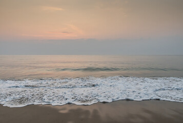 Morning at the beach in southern Thailand.
