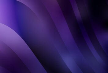 Dark Purple vector texture with bent lines.