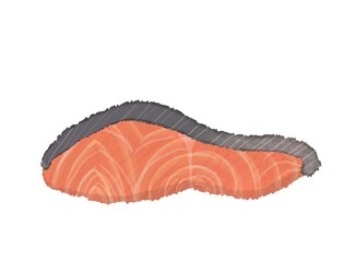 R:メルヘンな鮭の切り身