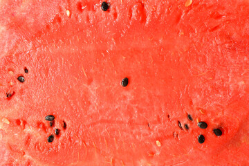 Fresh sliced watermelon background. Ripe red watermelon.