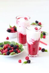 yogurt and berries