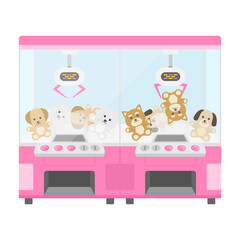 クレーンゲーム機のイラスト