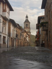 Larrabetzu, Bizkaia/Basque Coutry; Nov. 03, 2012. Larrabetzu town historical center.