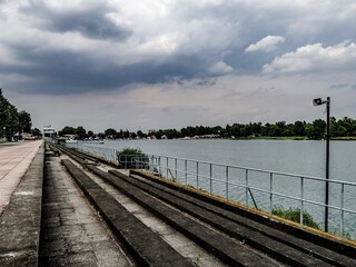 Fototapeta premium railway bridge over the river