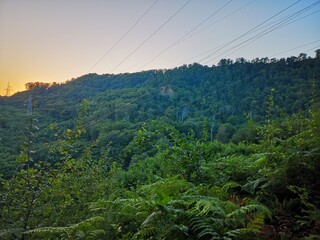 cable car in the mountains