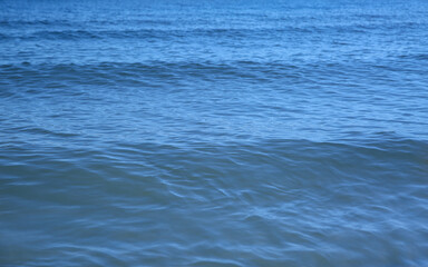 Naklejka na ściany i meble Beautiful sea water with waves as background