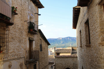 Fototapeta na wymiar view of the old town of valderrobres Spain
