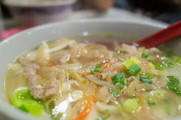 pork, pickled mustard green noodles