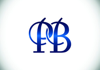 P B Initial Letter Logo design, Graphic Alphabet Symbol for Corporate Business Identity