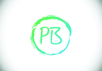 P B Initial Letter Logo design, Graphic Alphabet Symbol for Corporate Business Identity