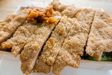 fried pork chop lunch box