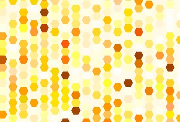 Light Green, Yellow vector pattern with colorful hexagons.
