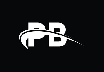 P B Initial Letter Logo design, Graphic Alphabet Symbol for Corporate Business Identity