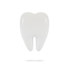 Tooth. The concept of dental examination of teeth, dental health and hygiene. 3D illustration.