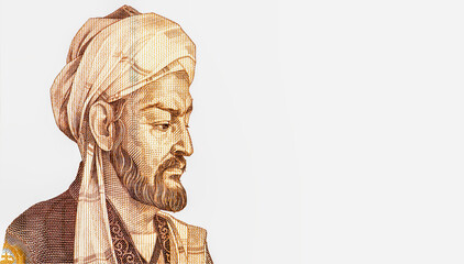 Abu Ali ibn Sina (Avicenna) (980-1037), great scientist, Persian encyclopaedist of the Tajik...