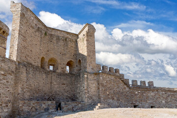 Obraz premium ancient historic Genoese castle or fortress