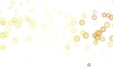 Light Orange vector pattern with spheres.