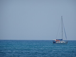 Fototapeta premium yacht in the sea
