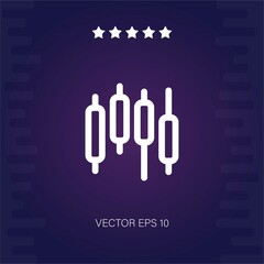 candlestick vector icon
