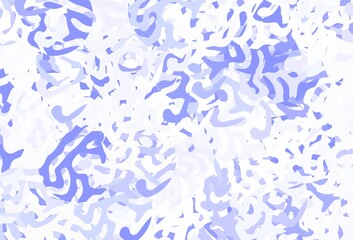 Light Purple vector background with abstract shapes.