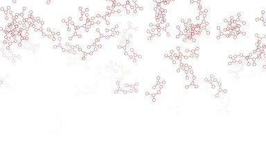 Light Pink vector background with forms of artificial intelligence.