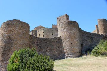 Fototapeta na wymiar Loarre Castle located in Loarre (Huesca, Aragon, Spain)
