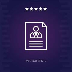 curriculum vector icon