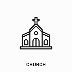 church icon vector. church sign symbol for your design	