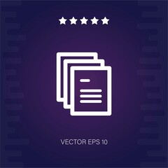 document vector icon