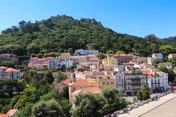 Landscape over the village of Sintra Portugal.